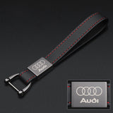 Audi Sline PU Leather Car Logo Keychain
