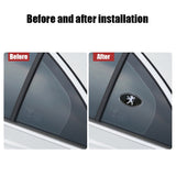 Peugeot Elliptical Metal Car Window Sticker Emblem Badge Decal