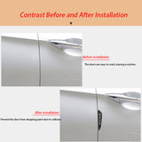 4pcs/set Honda Mugen Power Carbon Fiber Car Door Anti-Scratch Sticker Door Side Protection Bumper Strips