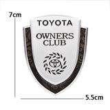 Toyota Metal Shield Car Rear Sticker Auto Window Emblem Badge Decal