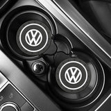 2pcs/set Volkswagen PVC Car Water Coaster Cup Mat