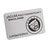 Jaguar Aluminum Alloy Car Body Sticker Nameplate Rear Emblem Badge Decal