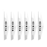 6pcs KIA TPU Car Door Anti-collision Protective Stickers Bumper Strip Decal