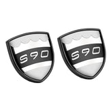 2pcs Volvo S40 S60 S80 S90 C30 V40 V60 V90 XC40 XC60 XC90 Metal Car Rear Sticker Decal Emblem Badge