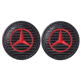 2pcs/set Mercedes Benz AMG Logo PVC Waterproof Car Water Coaster