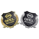 Opel Metal Carbon Fiber Car Rear Sticker Shield Trunk Emblem Badge Decal