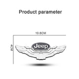 Jeep Metal Wings Car Rear Sticker Auto Window Emblem Badge Decal