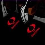 2pcs Ssang Yong Wireless Car Welcome Door Laser Projection LED Light