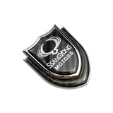 Ssang Yong Shield Carbon Fiber Car Rear Sticker Window Emblem Badge Decal