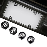 4pcs/set Hyundai Logo Stainless Steel Car License Plate Bolts