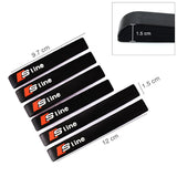 6PCS Audi Sline Car Door Handle Mirror Protective Anti-Collision Stickers