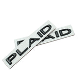 Tesla PLAID Letter Metal Car Rear Sticker Decal Emblem Badge