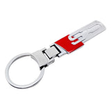 Audi RS RS4 Sline S3 S4 S5 S6 Metal Car Keychain Key Ring Holder