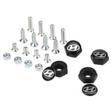 4pcs/set Hyundai Logo Stainless Steel Car License Plate Bolts