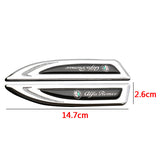 2pcs Alfa Romeo Metal Car Side Fender Emblem Sticker Decal