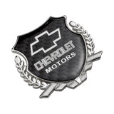 Chevrolet Metal Carbon Fiber Car Rear Sticker Shield Trunk Emblem Badge Decal