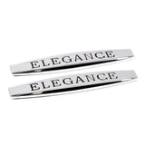 2pcs Mercedes Benz AMG Brabus Lorinser Elegance Avantgarde Logo Metal Car Fender Side Badge Decal Rear Emblem Sticker