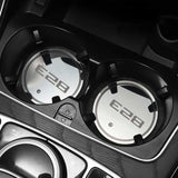 2pcs BMW E28 E30 E34 E36 E39 E46 E52 E53 E60 E61 E62 Logo Car Water Coasters 7-color LED Light Cup Mat Holder