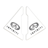 2PCS Infiniti Car Door Corner Edge Cover Anti-Scratch Protective Sticker