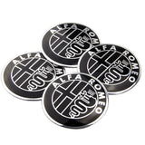 4pcs/set 56mm Alfa Romeo Car Wheel Center Hub Sticker Decal