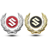Suzuki Wheat Metal Car Window Sticker Emblem Badge Decal