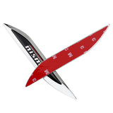 2pcs Nissan Nismo Logo Metal Car Sider Fender Sticker Emblem Badge