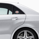 Fiat Double Lion Metal Car Rear Sticker Auto Window Emblem Badge Decal