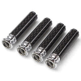 4pcs/set Nissan Nismo Logo Carbon Fiber Car Door Bolt Lock Pins Gate Lock Screws