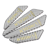 4pcs/set Lincoln Carbon Fiber Car Door Anti-Scratch Sticker Door Side Protection Bumper Strips