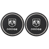 2PCS Dodge Diamond Car Water Coaster Cup Mat