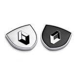 2pcs 39x39mm Renault Shield Metal Car Window Sticker Emblem Badge Decal