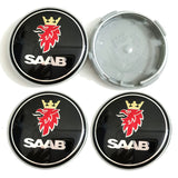 4pcs/set 63mm SAAB ABS Car Wheel Hub Center Caps Covers