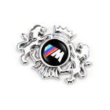 BMW M Power Alpina Double Lion Metal Car Rear Sticker Auto Window Emblem Badge Decal