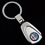 Alfa Romeo Metal Car Keychain Key Ring Holder