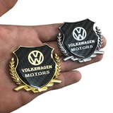 VW Metal Carbon Fiber Car Rear Sticker Shield Trunk Emblem Badge Decal
