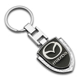 Mazda Logo Shield-shaped Metal Car Keychain