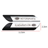 2pcs KIA Metal Car Side Fender Sticker Emblem Badge Decal