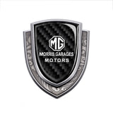 MG Metal Carbon Fiber Shield Car Rear Sticker Auto Window Emblem Badge Decal