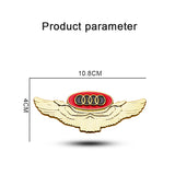 Audi Metal Wings Car Rear Sticker Auto Window Emblem Badge Decal
