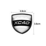 2pcs Volvo S40 S60 S80 S90 C30 V40 V60 V90 XC40 XC60 XC90 Metal Car Rear Sticker Decal Emblem Badge