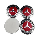 4pcs/set 56/75mm Mercedes Benz AMG Brabus Apple Tree Car Wheel Center Hub Cap Sticker Decal