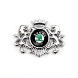 Skoda Double Lion Metal Car Rear Sticker Auto Window Emblem Badge Decal