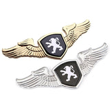 Peugeot Angle Wings Metal Car Front Hood Bonnet Sticker Emblem Badge