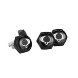 4pcs/set Ssang Yong Logo Stainless Steel Car License Plate Bolts