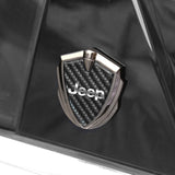 Jeep Shield Carbon Fiber Car Side Window Sticker Emblem Badge Decal