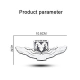 Dodge Metal Wings Car Rear Sticker Window Emblem Badge Decal