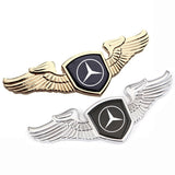 Mercedes Benz Angle Wings Metal Car Front Hood Bonnet Sticker Emblem Badge