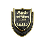 Audi Shield Carbon Fiber Car Rear Sticker Window Emblem Badge Decal