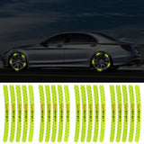 20pcs/set Infiniti Car Wheel Rim Warning Reflective Emblem Stickers