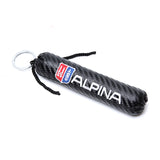 BMW M Power Alpina Carbon Fiber Car Keyring Keychain
